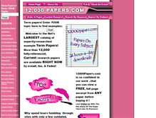 Tablet Screenshot of 12000papers.com